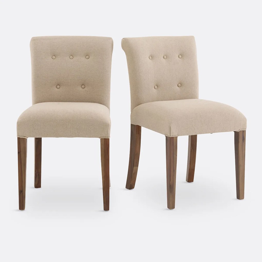 Set van 2 stoelen met gecapitonneerde rugleuning, Adélia