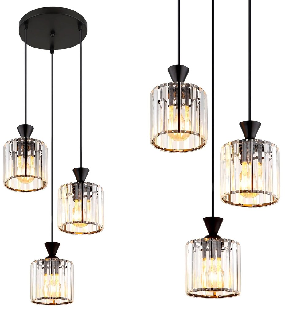 Hanglamp EBT025-3CP BLACK