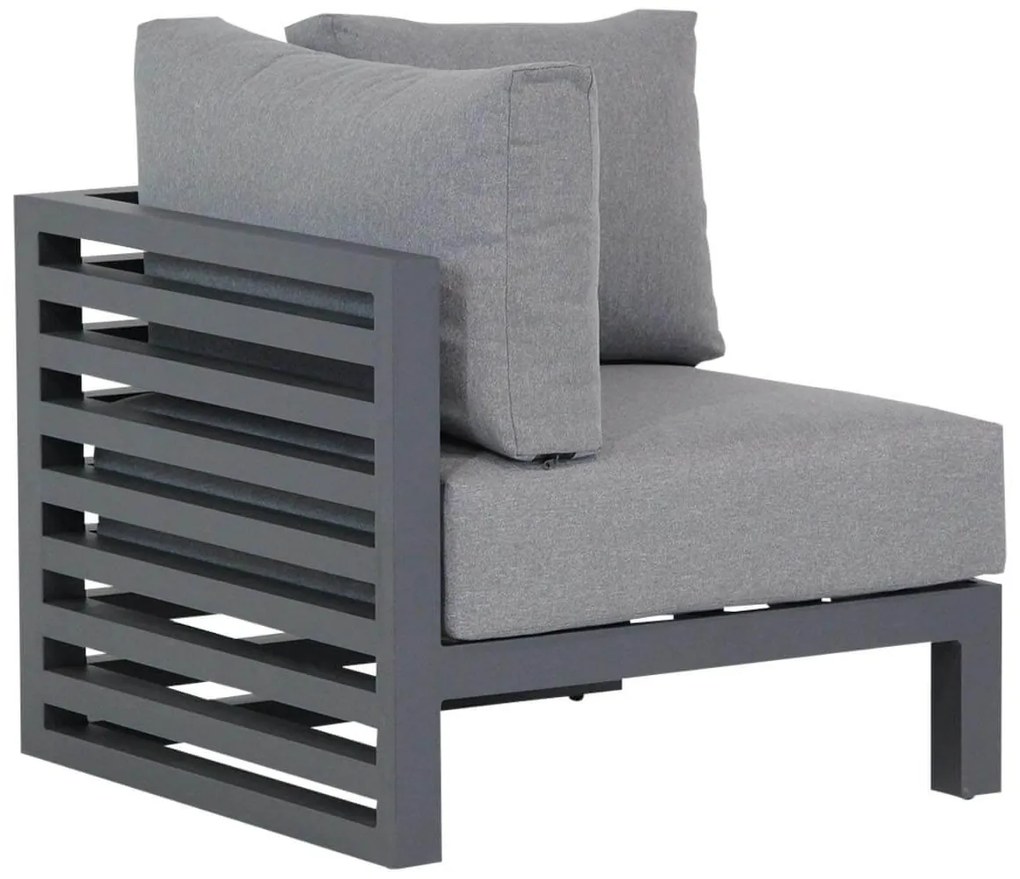 Hoek loungeset 3 personen Aluminium Grijs  Santika Furniture Santika Jaya