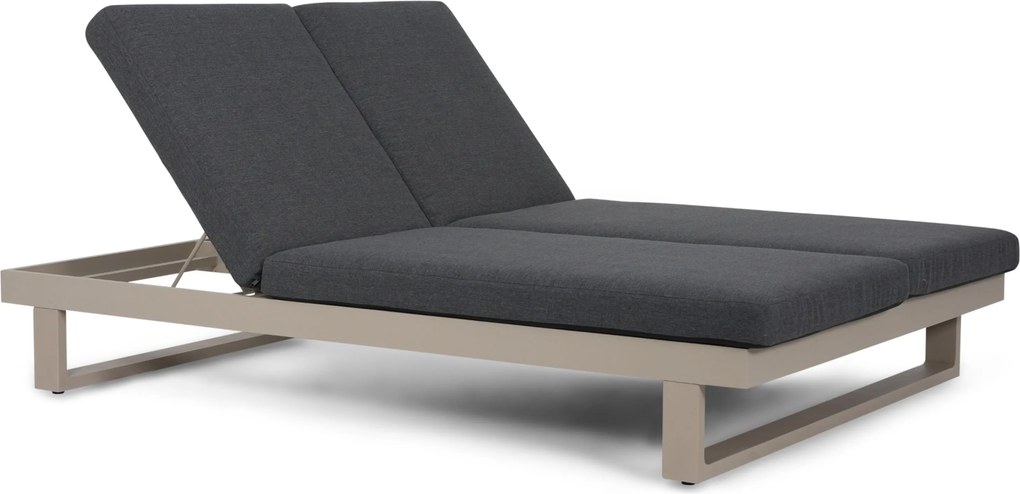 Lifestyle Garden Furniture Massimo Ligbed Met Kussen Loft/carbon Aluminium Taupe