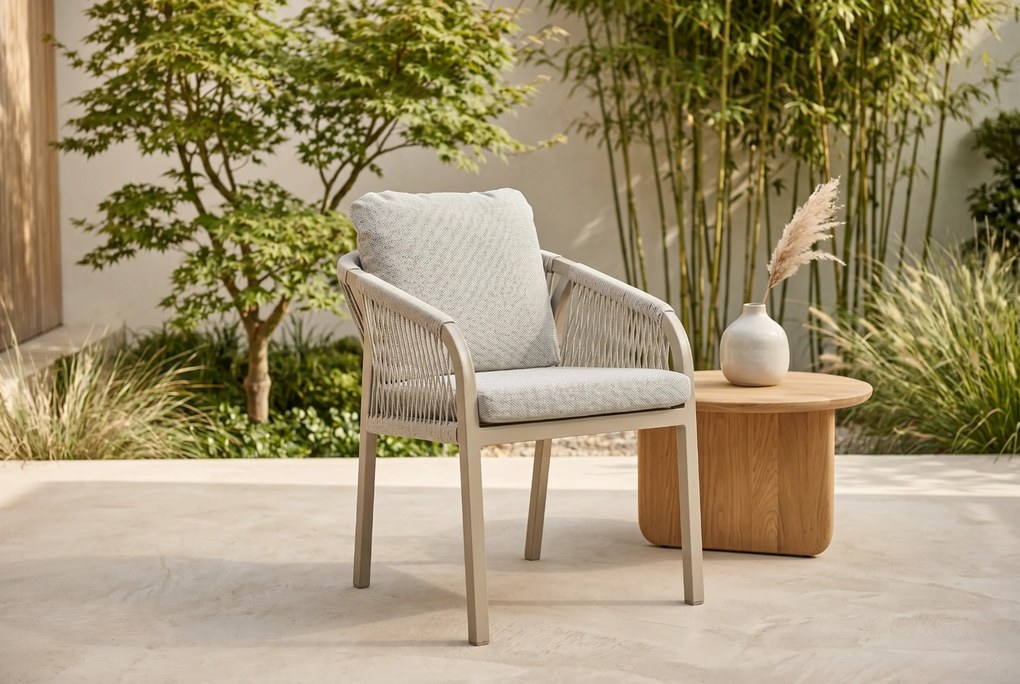 Tuinset 2 personen 909 cm Rope Taupe Lifestyle Garden Furniture Biagio/Creta