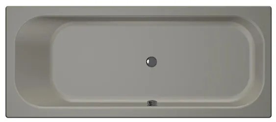 Xenz Aruba Ligbad - 190x80x48 - afvoer Midden - acryl - cement 6894-06