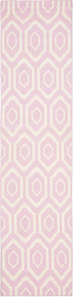 Safavieh | Handgeweven vloerkleed Casablanca 76 x 240 cm roze, ivoor vloerkleden wol, katoen vloerkleden & woontextiel vloerkleden