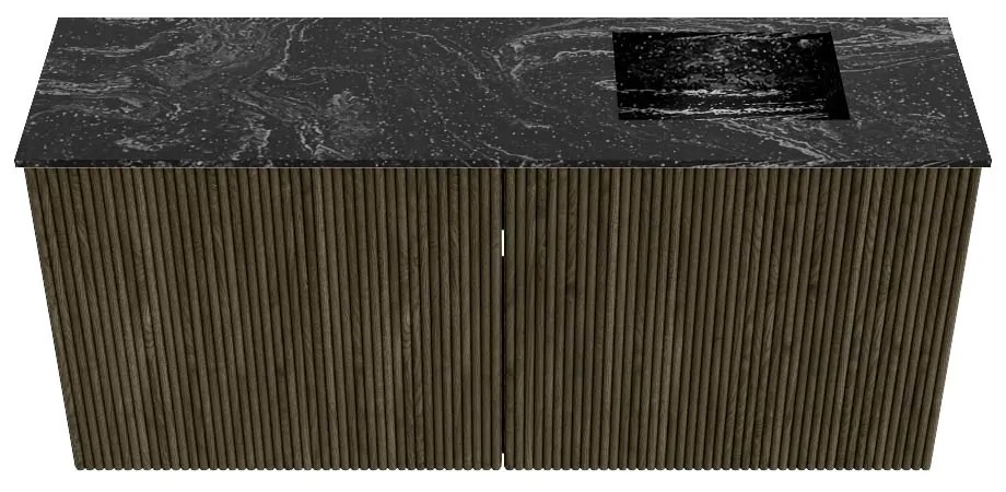 Mondiaz Joya DLux 90cm toiletmeubel shadow met wastafel faye rechts 1 kraangat lava