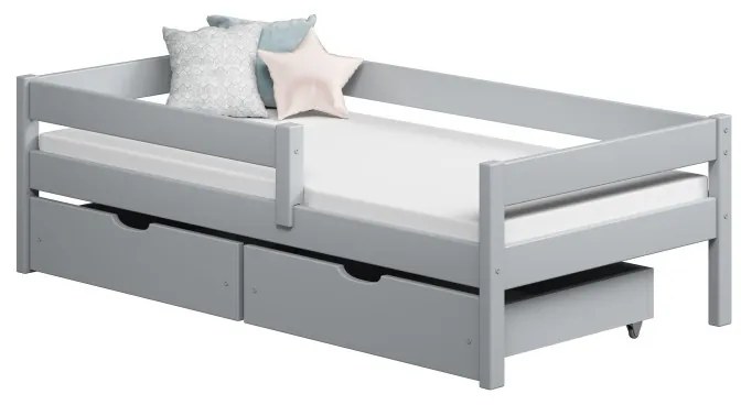Peuter Grijs Eenpersoonsbed Filip - Voor Kinderen Kinderen Peuter Junior 5056231752015 Children's Beds Home, 140x70, Twee kleine, Geen Children's Beds
