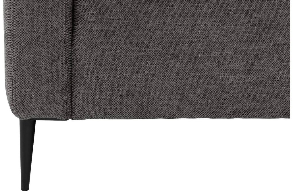 Goossens Zitmeubel Key West grijs, stof, 2-zits, modern design met ligelement rechts