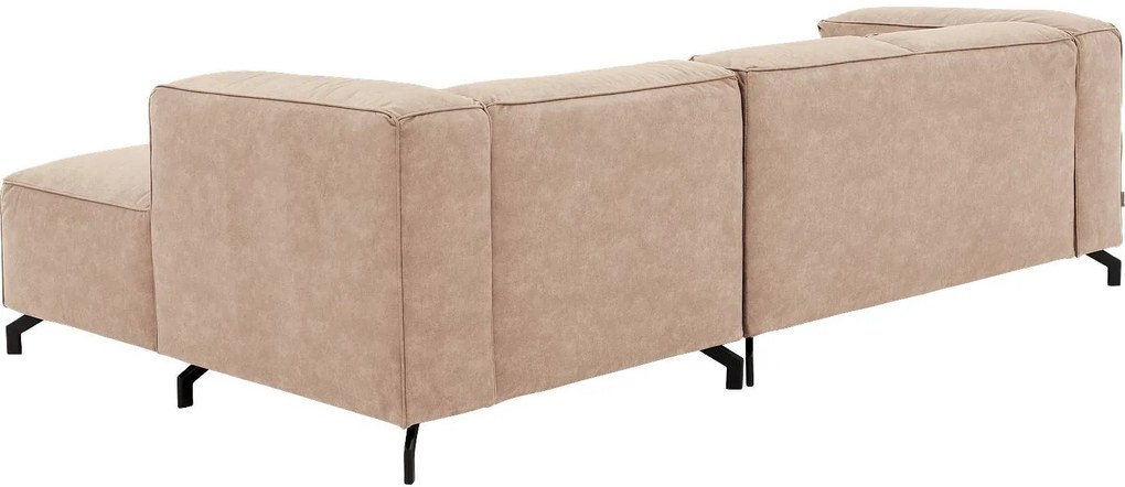 Goossens Bank Calvin beige, micro leer, 2-zits, modern design