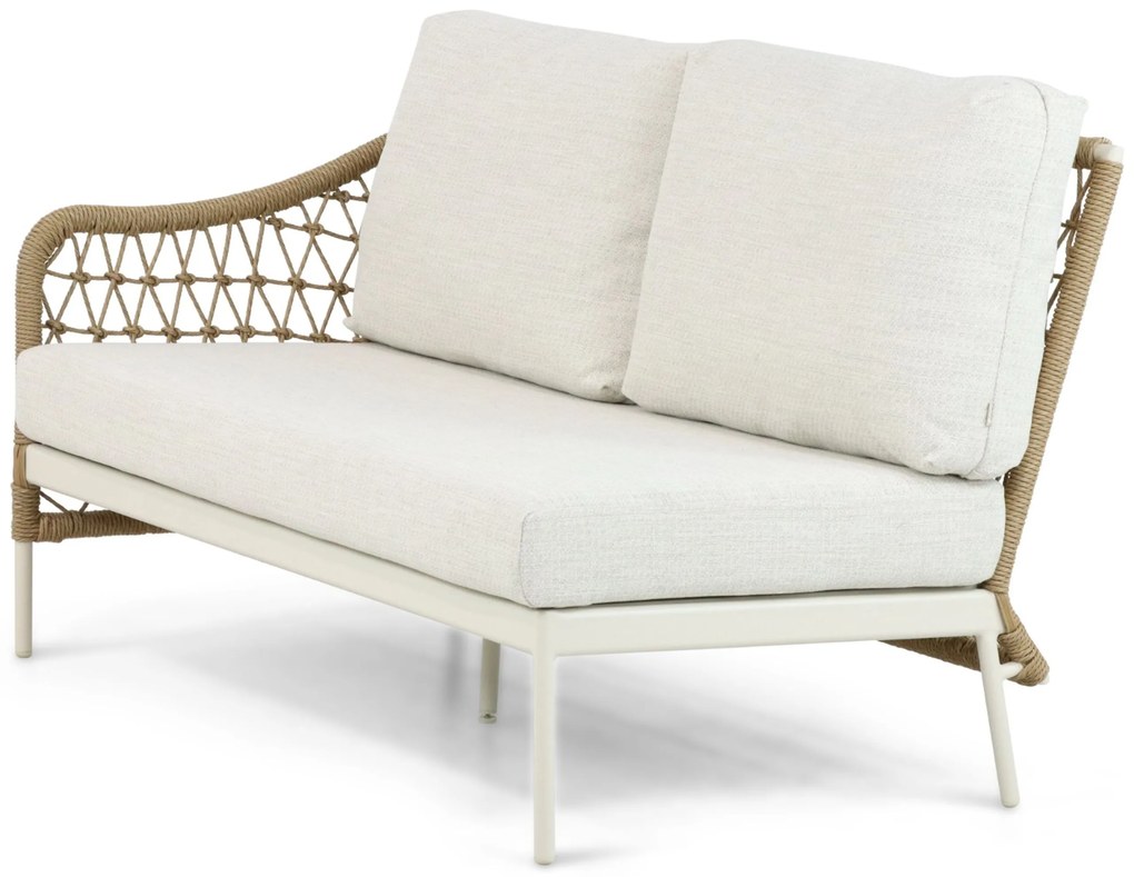 Hoek loungeset 6 personen Aluminium/Wicker Taupe Coco Bali
