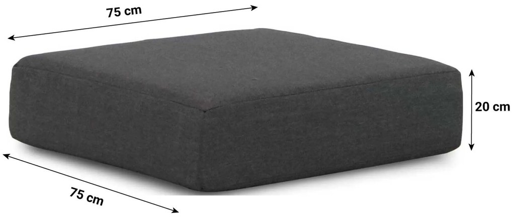 Stoel en Bank Loungeset 4 personen Aluminium/wicker Grijs Santika Furniture Santika Tika
