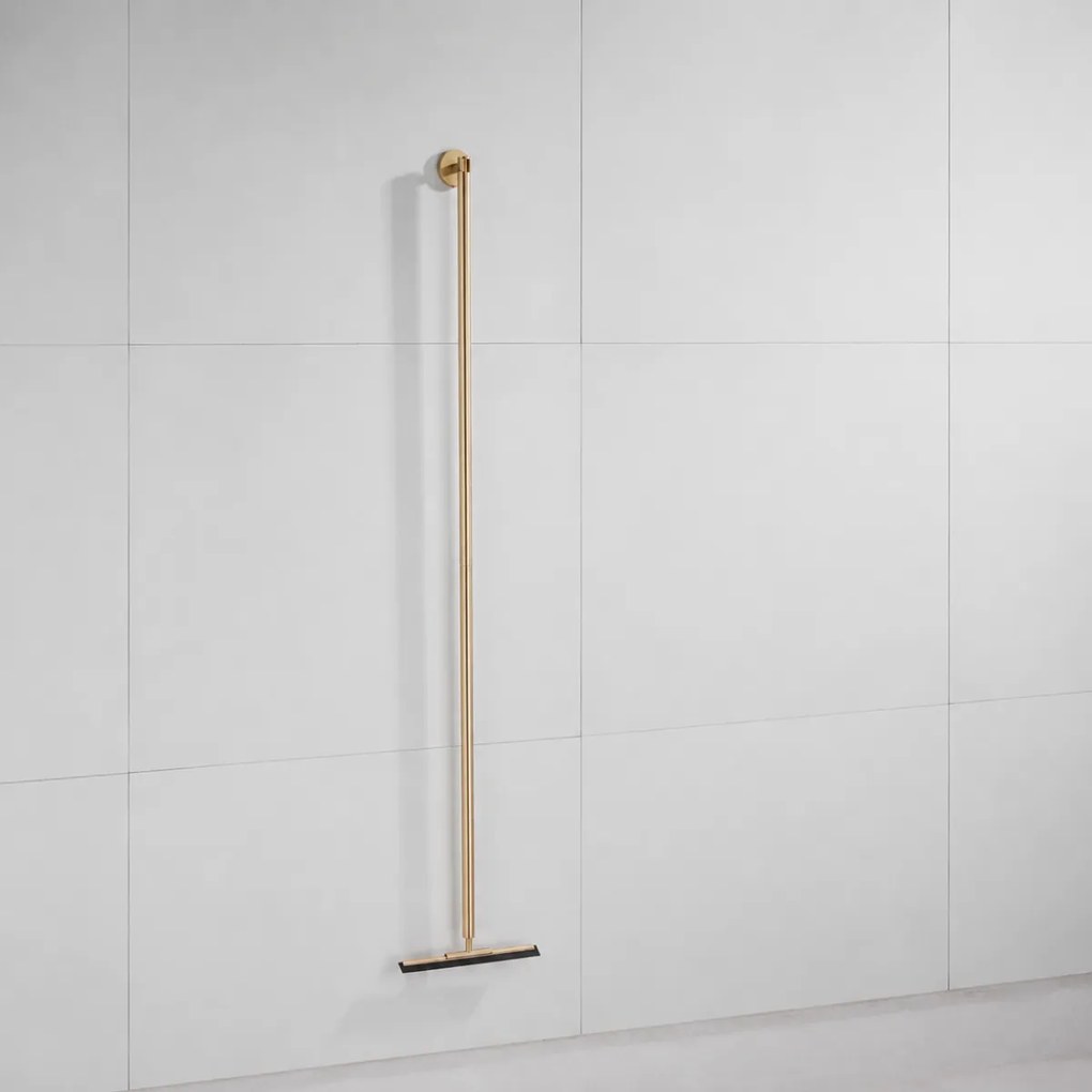 Saniclear Brass vloerwisser 125cm geborsteld messing mat goud