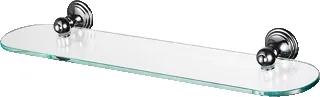 Allure planchet met glasplaat (lxhxd) 600x58x138mm planchet glas raamwerk messing