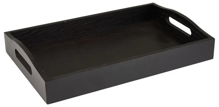 Dienblad - zwart - 38x24x6 cm