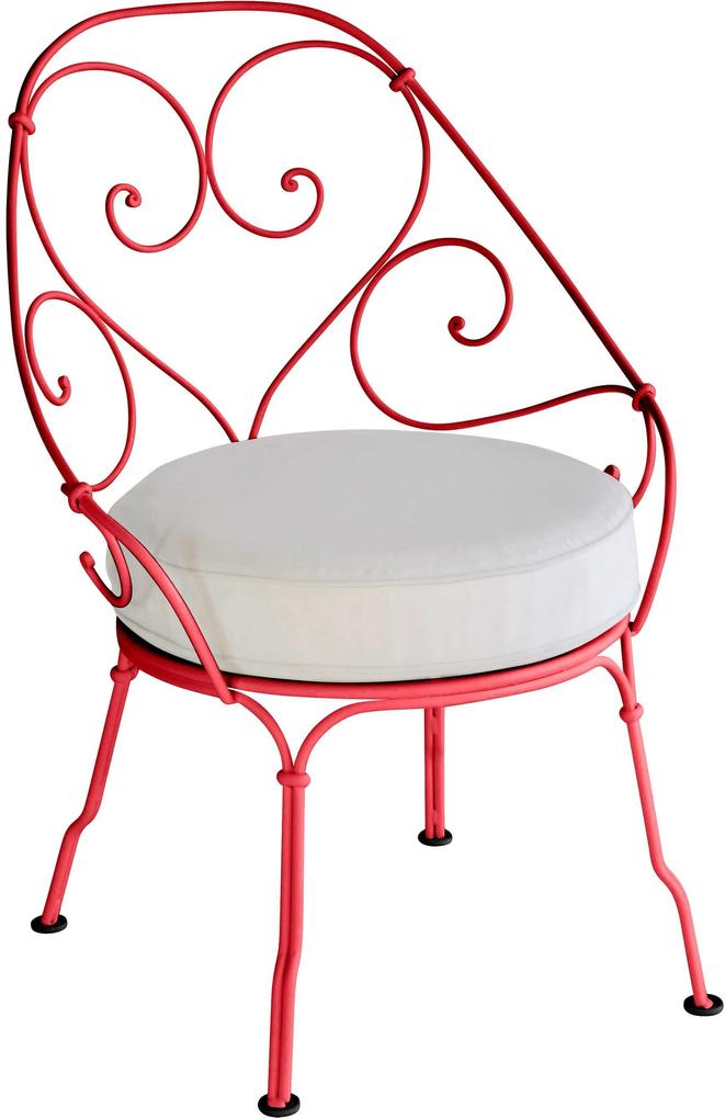 Fermob 1900 fauteuil met off-white zitkussen Poppy