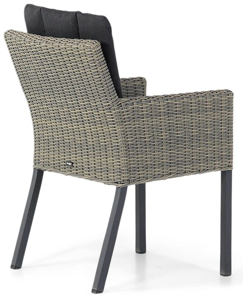 Tuinset 6 personen 260 cm Wicker Taupe Garden Collections Oxbow/San