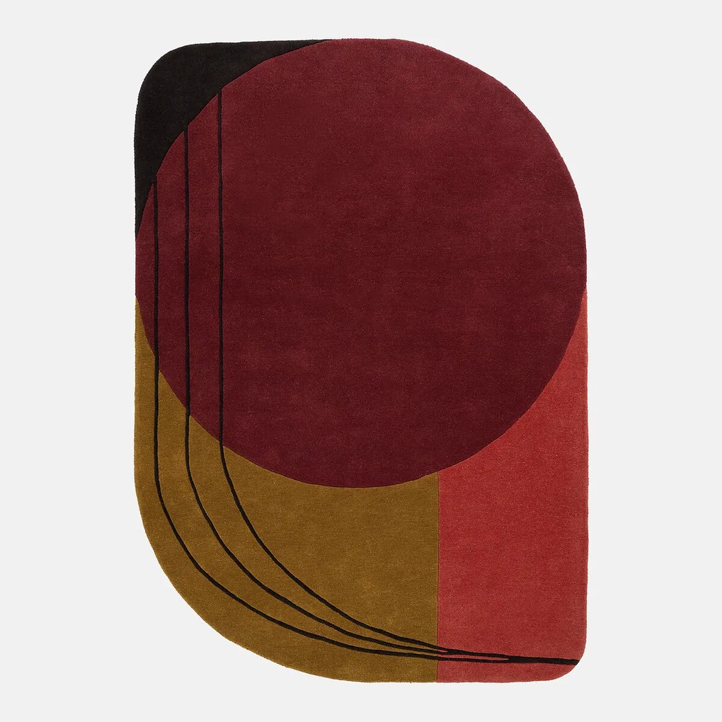 Asymmetrisch wollen vloerkleed, NODIN