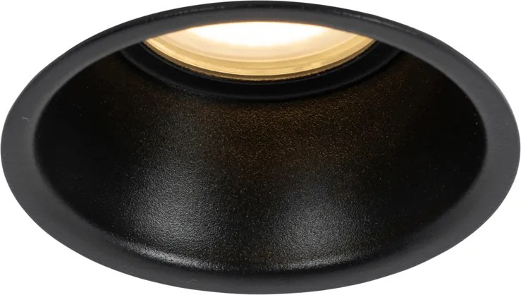 Smart inbouwspot zwart IP44 incl. Wifi GU10 50mm - Dept