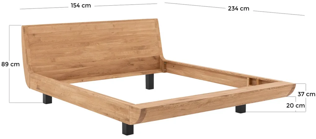 Goossens Excellent Bedframe Denzo, 140 x 200 cm