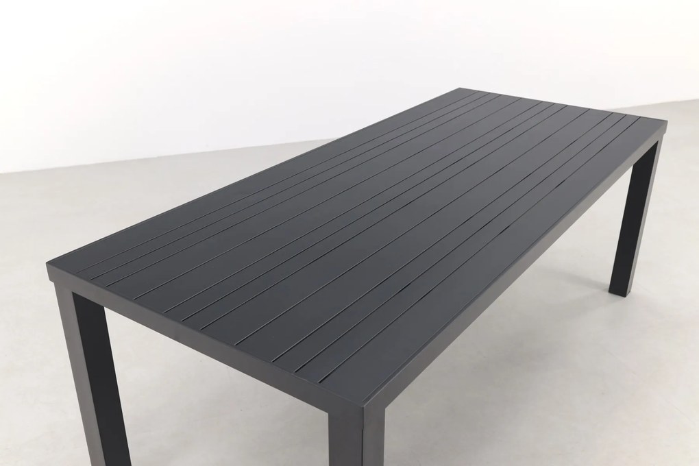 Lena tuintafel antraciet - 210 x 90 cm.