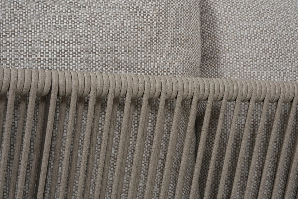 Hoek loungeset 6 personen Rope Taupe  Coco Livo