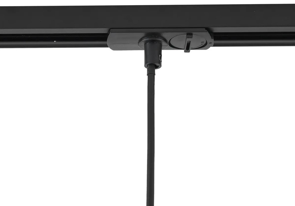 Moderne hanglamp beige met zwart voor railsysteem 1-fase GU10 70mm - Iconic Holt