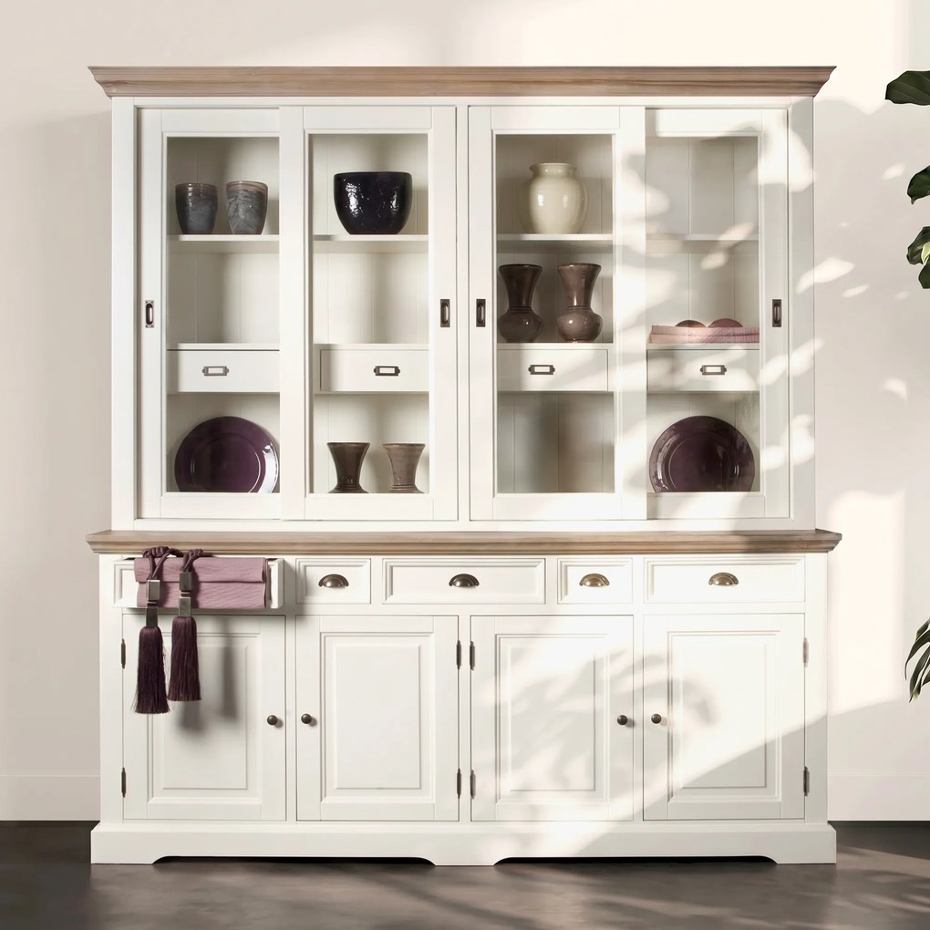 Buffetkast Romantisch Wit L - 204x50x220cm.