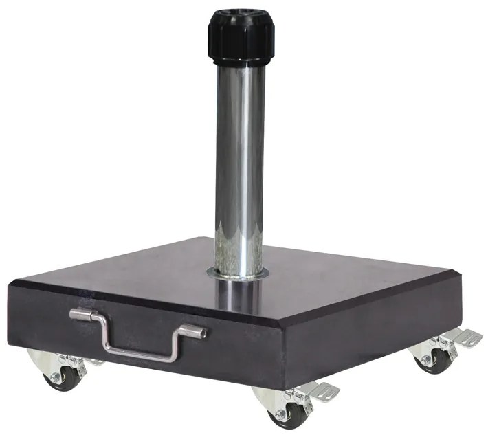Platinum Verrijdbare parasolvoet Rome 40 kg - black polished