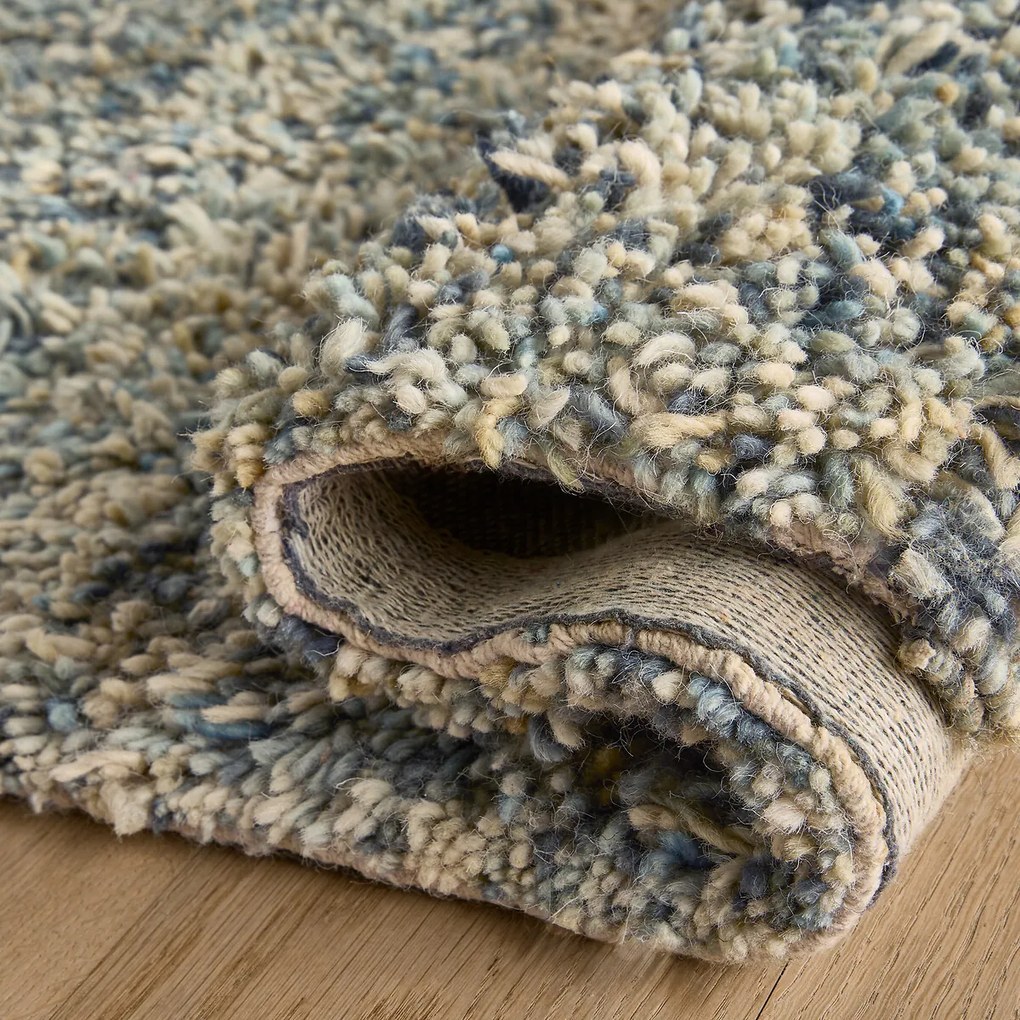 Handgeknoopt vloerkleed, zuivere wol, STELLIS