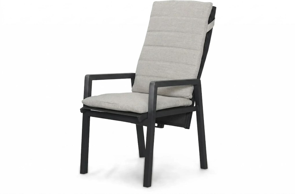 Tuinset 6 personen 240 cm Aluminium Grijs Lifestyle Garden Furniture Vivaro/Brookline