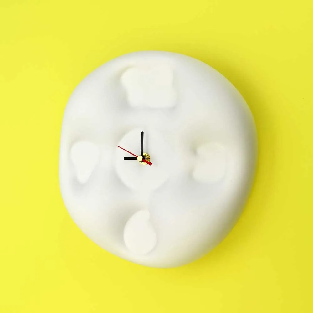 Design Klok - Teun Zwets - Bubble Clock Wit