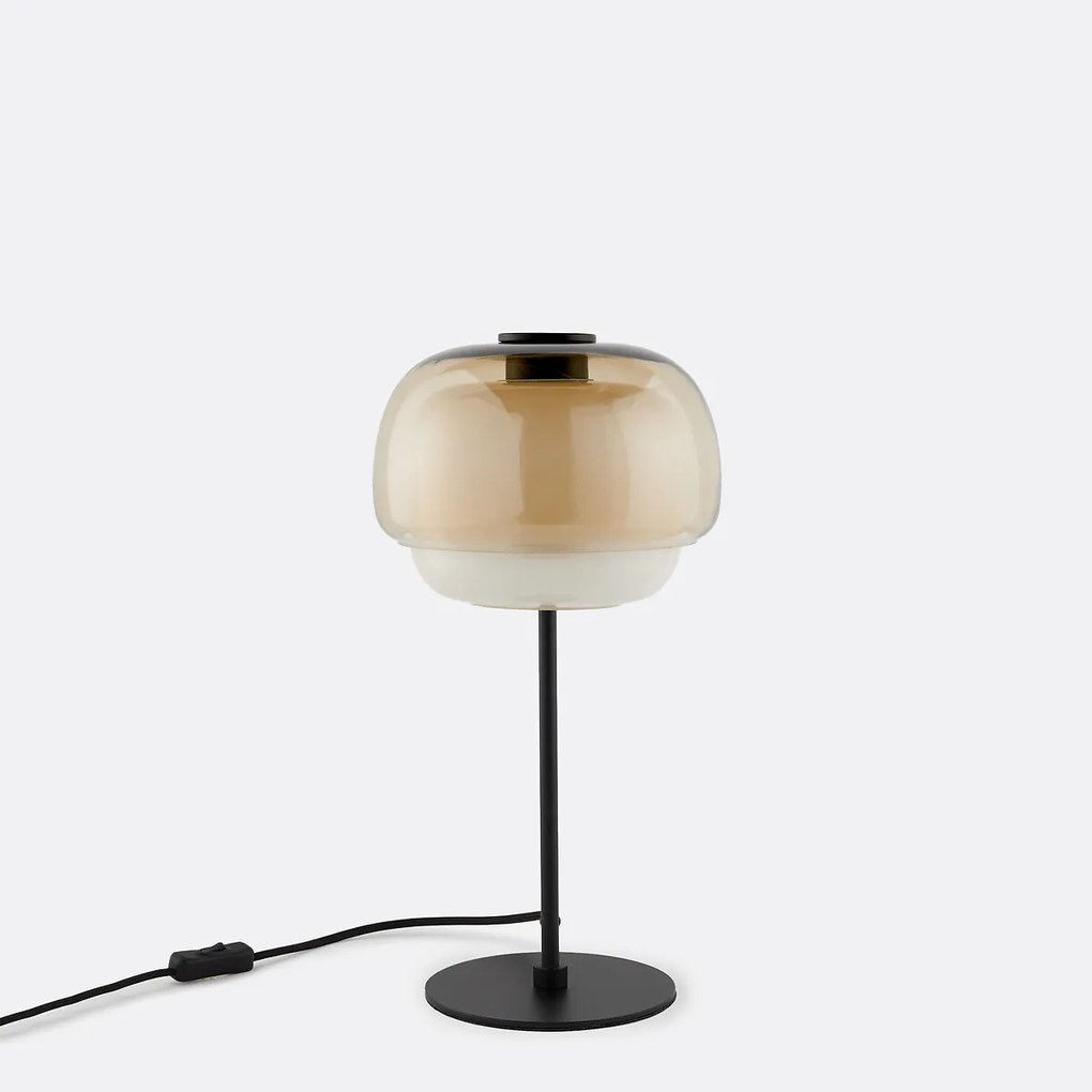 Tafellamp van gekleurd glas, KINOKO