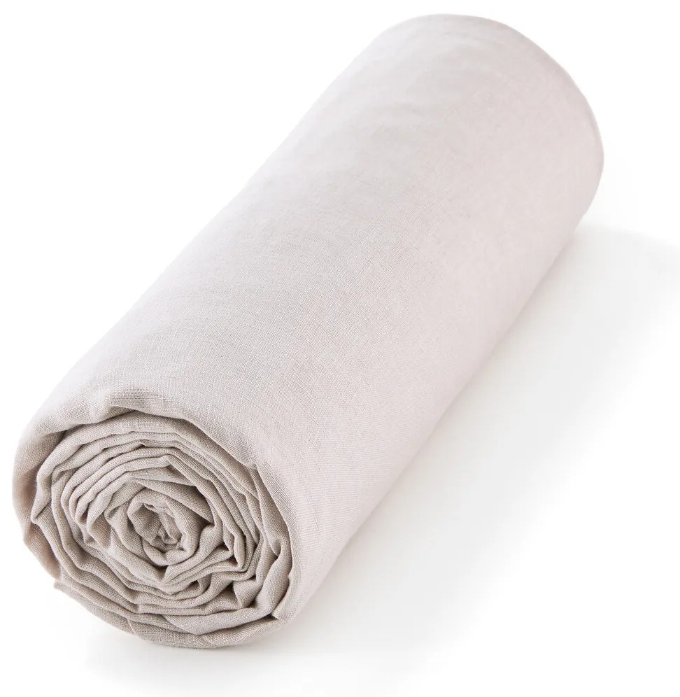 Hoeslaken in gewassen linnen, Elina