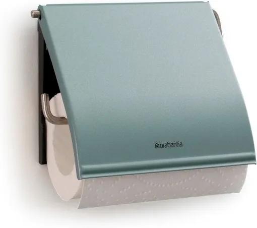 Brabantia classic toiletrolhouder met klep classic metallic mint 107924