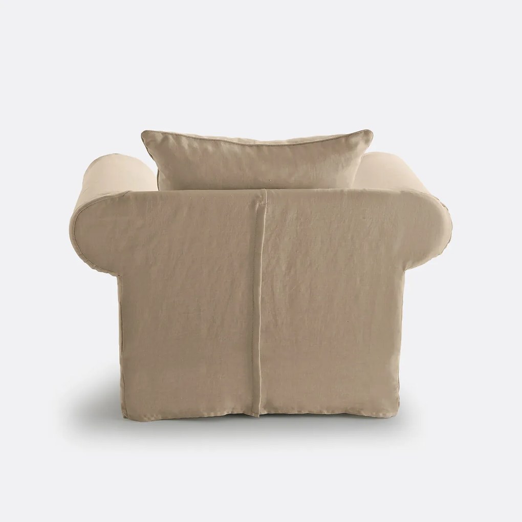 Fauteuil dik linnen, superieur comfort, Adelia