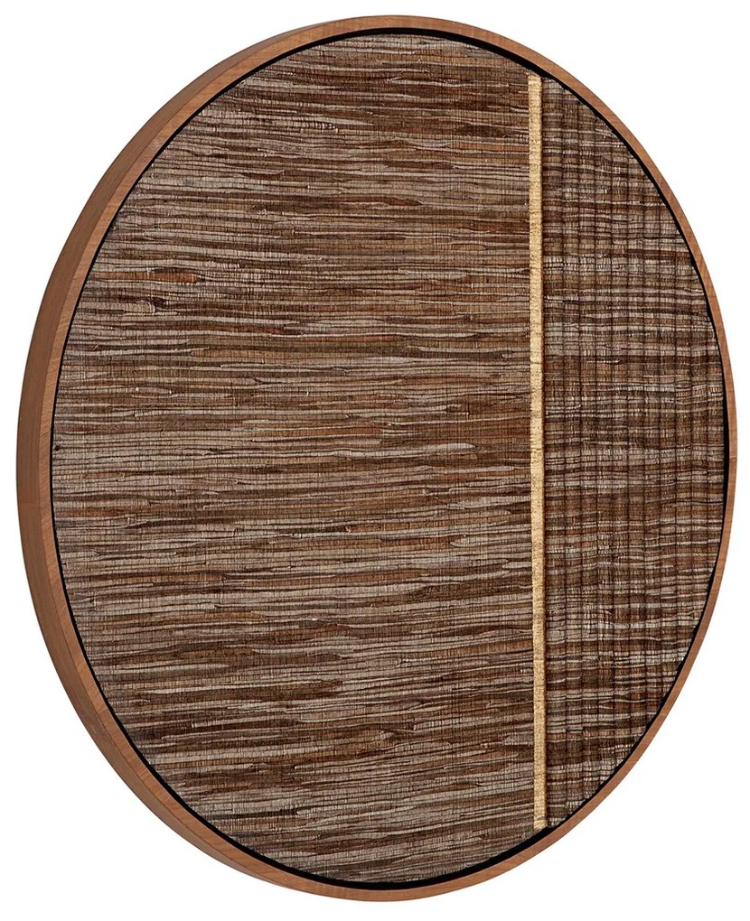 Must Living Contemporary Gold Rond Schilderij Bruin Met Goud Large