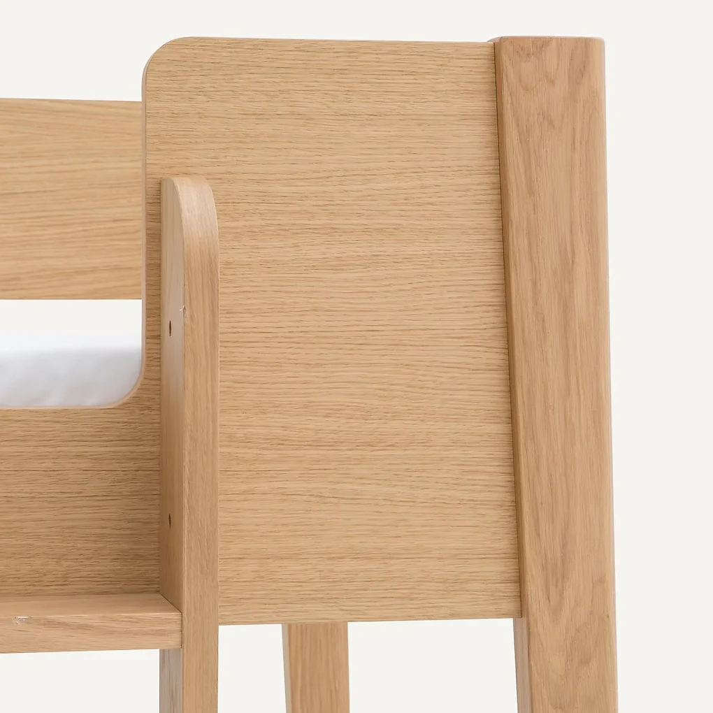 Stapelbed in fineereik met bedbodem Alceste