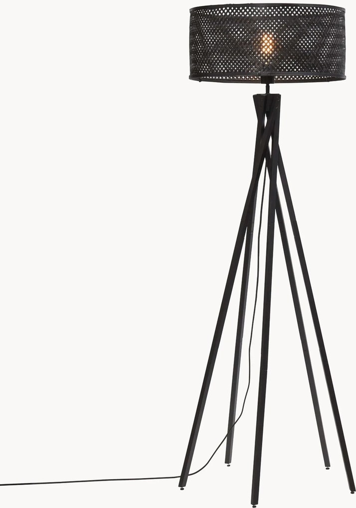 Vloerlamp Java van bamboehout