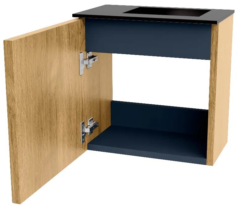 Mondiaz Joya 40cm toiletmeubel oak met wastafel faye rechts 1 kraangat urban