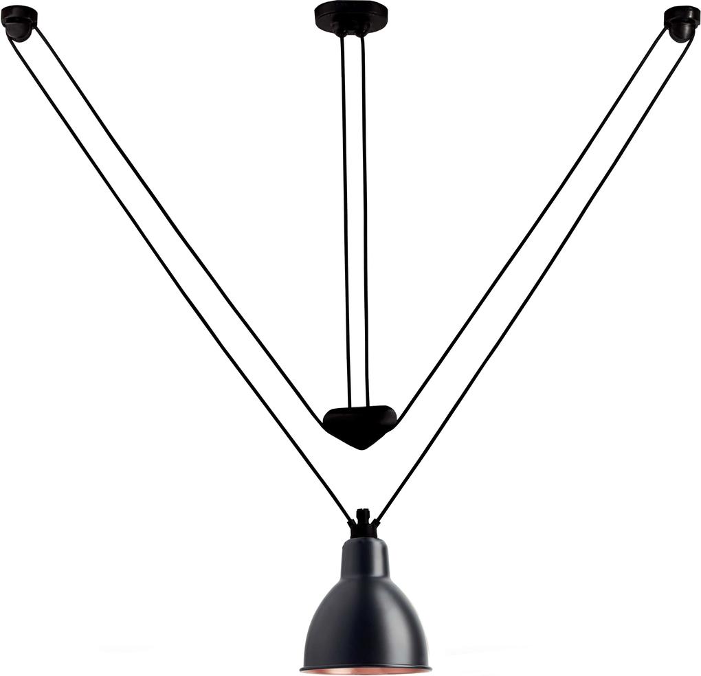 DCW éditions Acrobates de Gras N328 L hanglamp zwart koper