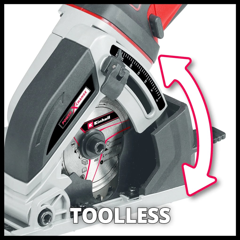 Einhell TE-CS 18/89 Li Solo Accu Mini cirkelzaag
