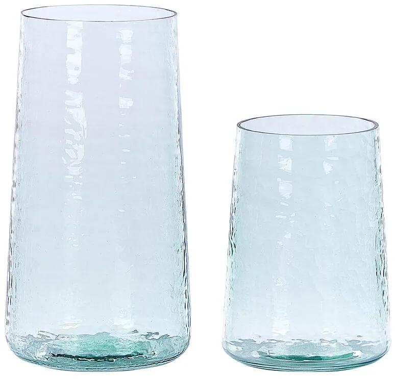 Set van 2 glazen vazen KULCHE Beliani