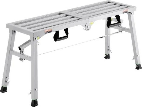 VEVOR Werkplatform 500-740 mm, Opvouwbare trap van gelegeerd staal, Draagbaar werkplatform, Draagvermogen 180 kg, Opstapje voor het schilderen van gipsplaten, schoonmaken, wassen