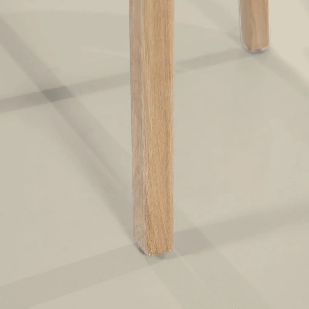 Eleonora Mikky Luxe Eetkamerstoel Eiken Beige En Stof