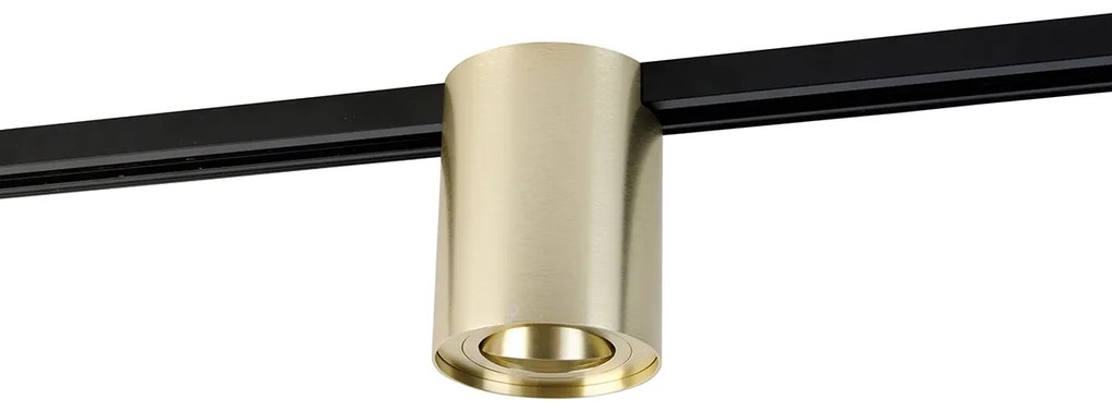 Moderne 1-fase railspot goud - Iconic Rondoo Up