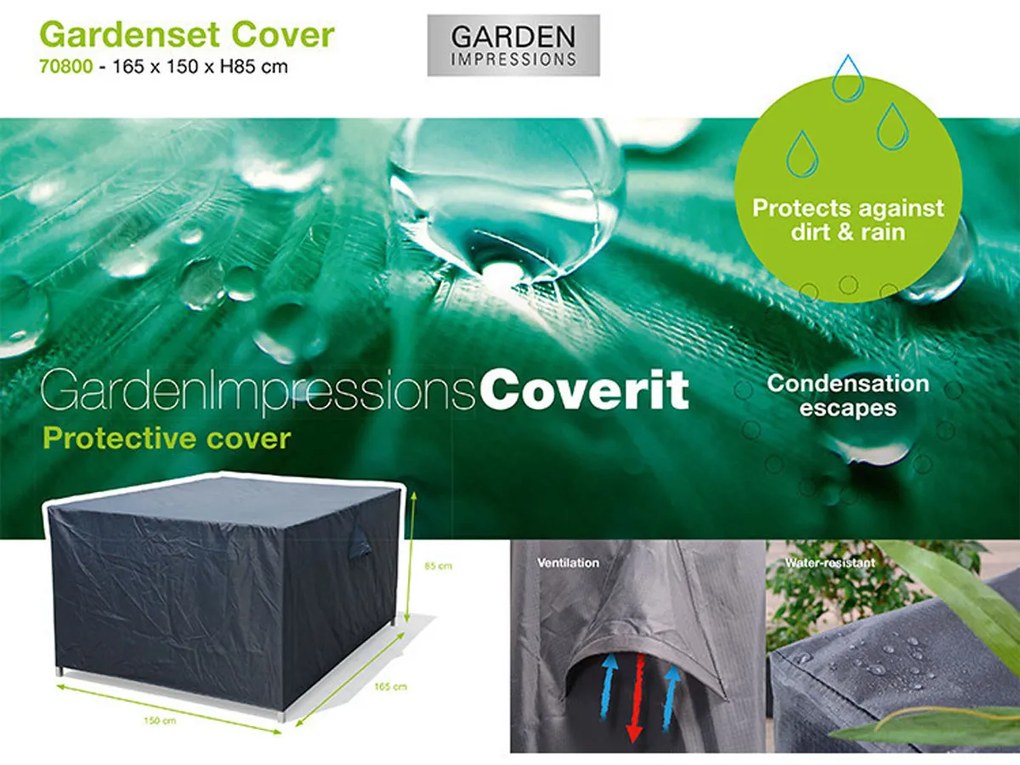 Garden Impressions Tuinset beschermhoes 165x150xH85 cm