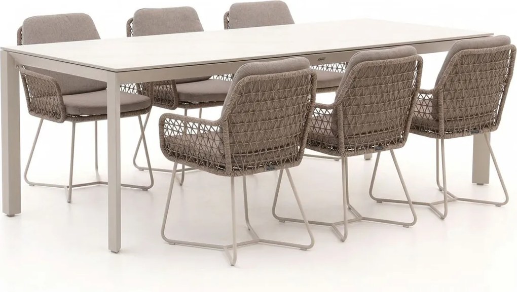 + 10% kassakorting | Diningset Intenso  | 6 personen | Tuinset sintered stone | 7-delig | Kees Smit Tuinmeubelen