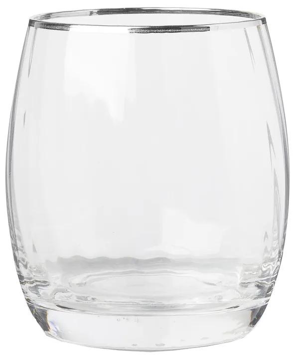 Sapglas met zilveren rand - 45 cl