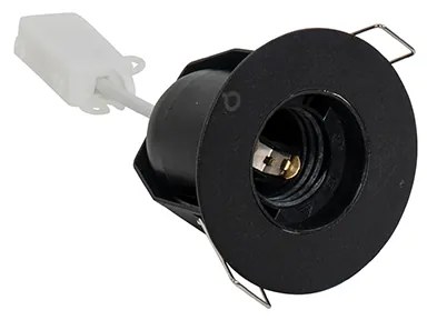 Set van 6 Moderne inbouwspot zwart - Insight