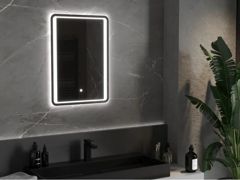 Mexen Zusa verlicht badkamer spiegel 50 x 70 cm, LED 6000K, antivermogen - 9808-050-070-611-00