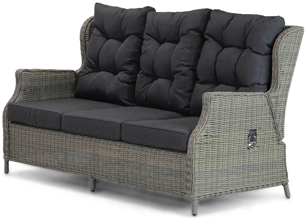 Stoel en Bank Loungeset 5 personen Wicker Taupe  Garden Collections Chicago