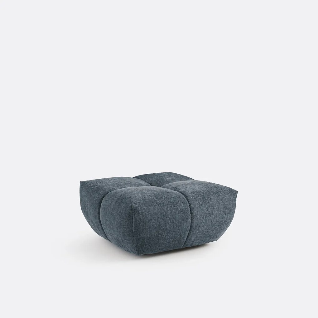 Poef, dik fluweel, L83 cm, Nuria